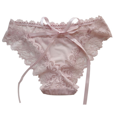 蕾丝性感系带可解开女士内裤