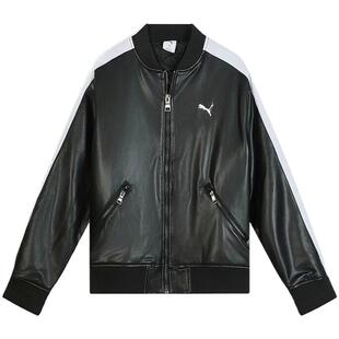 puma彪马男女-T7 Pleather Bomber运动休闲棉服外套63631901