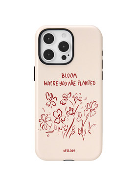 Ufology原创磁吸韩国进口菲林适用iPhone16promax手机壳15pro苹果14花朵13全包12新款二合一单层11高级秋冬17