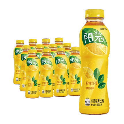 可口可乐 阳光茶饮料经典柠檬味整箱可口可乐茶饮料