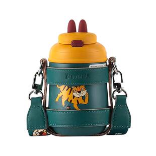 杯具熊卡通吸管保温杯儿童男宝宝学饮水杯外出便携水壶旗舰店官方