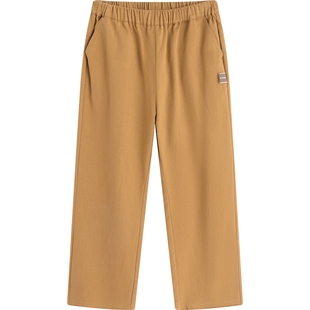 播broadcute童装裤子秋季新款男童女童松紧腰身口袋装饰KGQ3K441