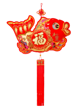 新年挂饰吉祥鱼挂件双鱼福鱼