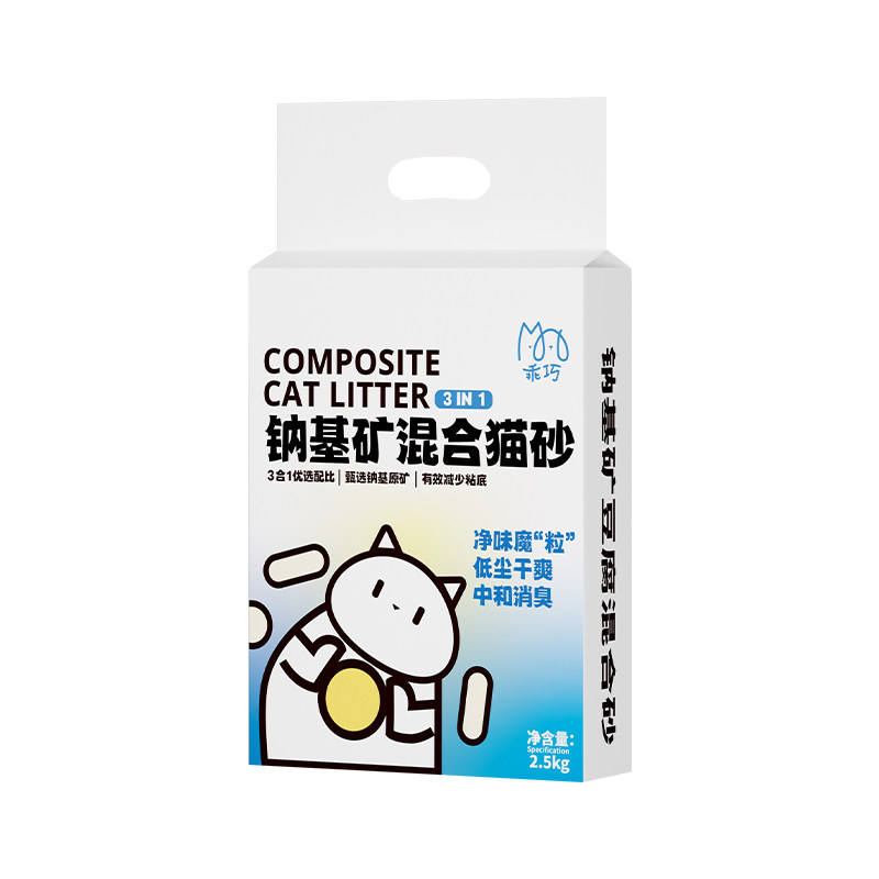 乖巧猫砂豆腐砂矿砂混合猫砂膨润土除臭低尘包邮旗舰店囤货装40kg