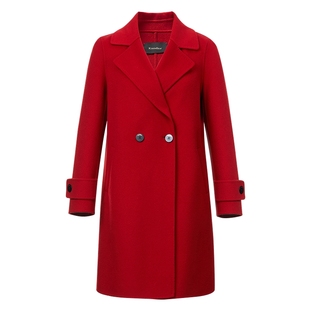 【100山羊绒】Koradior珂莱蒂尔商场同款25年春气质毛呢外套大衣