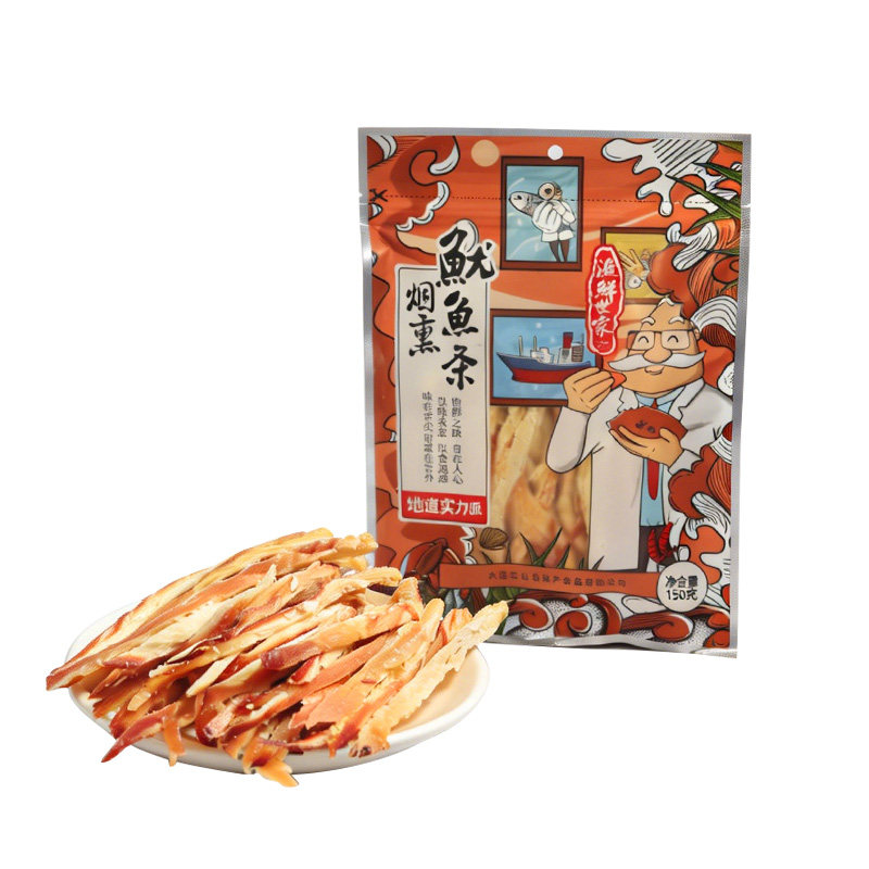 炭烤手撕鱿鱼条大连特产海味零食