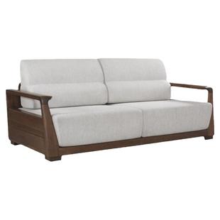 南洋胡氏 胡桃生活 YS6S20 单/双/三/四人位实木沙发 胡桃木