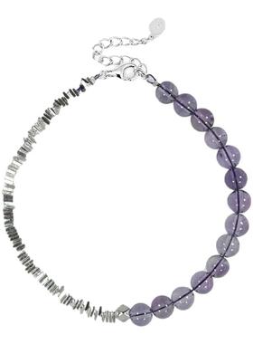 HUIJIE汇洁s925碎银紫水晶手链