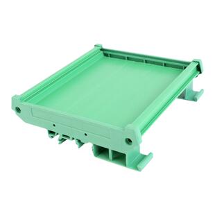 UM90线路板外壳体基座卡槽堵头PLC安装塑料支架PCB模组架90黑色