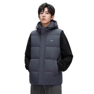 雪中飞男士冬季可摘连帽日常通勤羽绒服正品新款时尚纯色保暖马甲