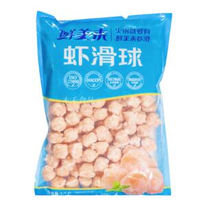 鲜美来A级虾滑球1kg虾滑丸子火锅豆捞食材串串烧烤麻辣烫冒菜商用