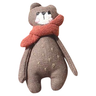 卡通围巾小熊胸针毛绒玩偶百搭包包配饰别针装饰品森系郁金香胸针