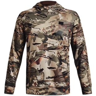 安德玛 UA男子 Storm防泼水迷彩狩猎运动连帽卫衣加绒保暖1375113