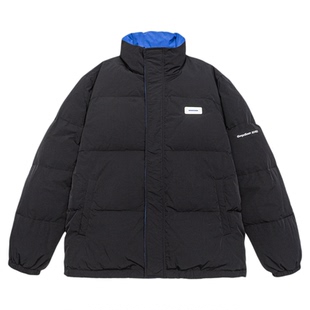 GOGOSOON羽绒服男新款2025冬季外套保暖撞色青少年立领90白鸭绒Q