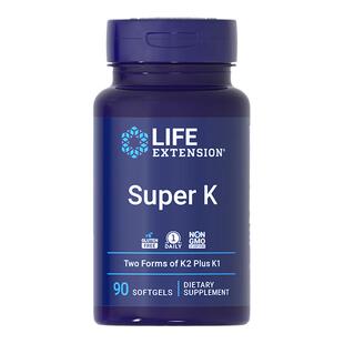 沿寿LIFE维生素K1K2成人中老年孕期钙片MK4MK7骨骼关节VC促钙吸收