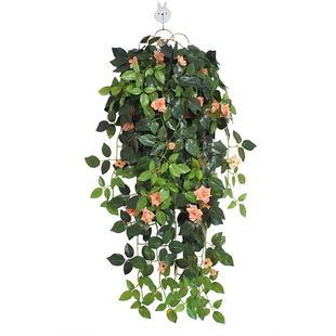 假吊兰仿真花假花藤条葡萄叶子装饰花墙壁假吊篮花藤仿生绿植垂吊