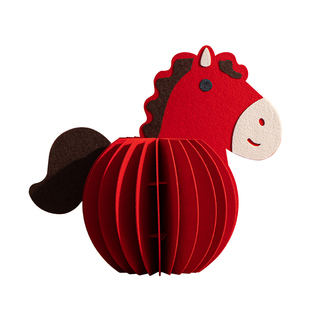 2026马年布艺生肖新年摆件装饰桌面布置客厅春节过年创意乔迁礼物