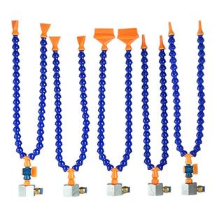 磁座分叉竹节管吹风喷嘴万向弯曲Y型双头铝块机床冷却管扁嘴圆嘴