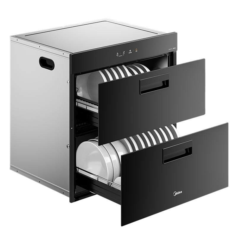 美的[新国标]消毒柜家用嵌入式小型厨房碗柜筷烘干一体90Q15SMAX