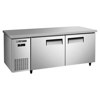 美菱商用操作台冰柜不锈钢工作台