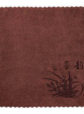 高档禅意加厚吸水茶巾