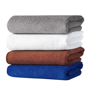 奶茶店专用抹布吸水不易掉毛厨房餐饮厅白色咖啡家用保洁吧台毛巾