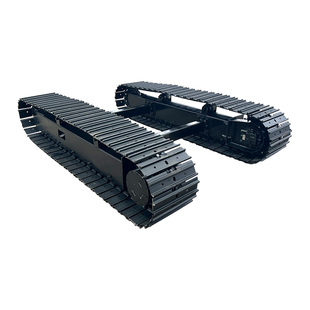 履带底盘加厚橡胶钢制改装电动遥控液压农用爬坡王运输车行走总成