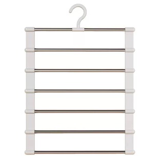 云梯裤架多层不锈钢家用无痕防滑挂裤子专用折叠衣柜内置收纳裤架