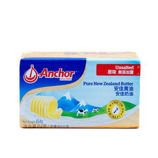 安佳黄油454g烘焙家用小包装面包煎牛排专用动物性黄油食用淡味