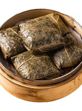 纯素食糯米鸡全素炖煮家用佛家寺院荷叶粽子食广式早茶早餐五点素