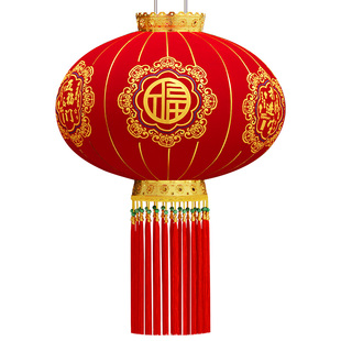 新款大红灯笼福字挂饰过年新年别墅乔迁大门口一对春节装饰吊宫灯