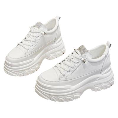 小白鞋女厚底内增高9CM运动鞋