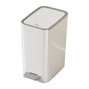 垃圾桶家用卫生间2026新款大号脚踩带盖厕所夹缝厨房高颜值客厅