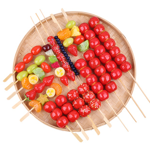 仿真冰糖葫芦串模型糖球山楂水果苹果香蕉草莓食品商场展示道具