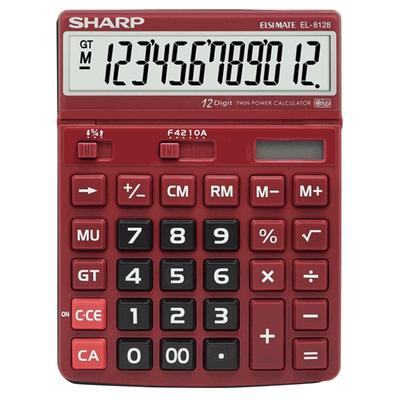 夏普商务办公大号计算器EL-8128