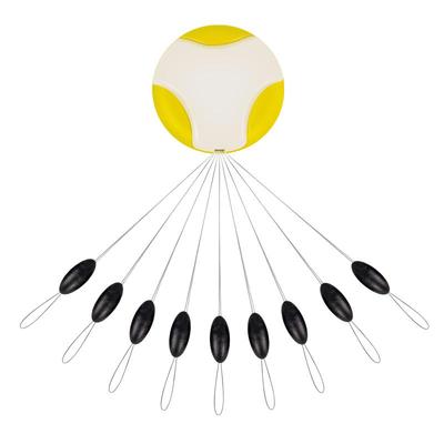 AIGEMA路亚德州钓组卡罗钓组太空豆橄榄型固定挡珠9豆超紧逗钓