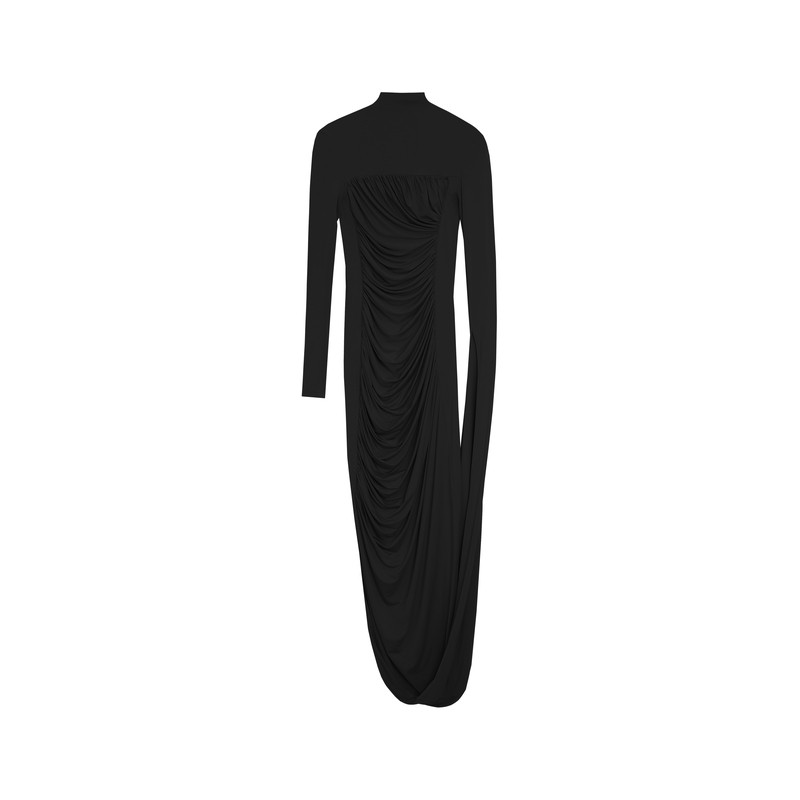【陈都灵林允同款】DUE E CHEN Pleated Dress褶皱连袖针织连衣裙