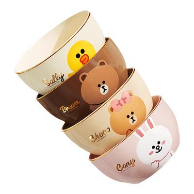 满朝佳LINE正版联名轻奢金边面碗