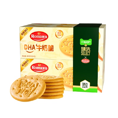 猫超臻选DHA牛奶脆饼干88g*4盒