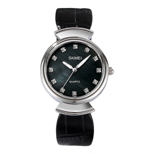 SKMEI时刻美镶钻小众高颜值轻奢女士手表简约百搭石英腕表