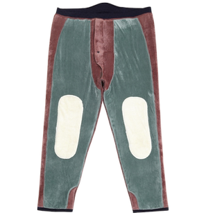 男特肥大码加绒加厚驼绒棉裤光面三层高腰护膝保暖裤东北超胖冬季