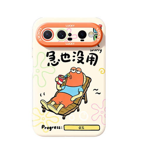 适用华为Pura X View手机壳新款女PuraX比奇堡丑鱼puraxview阔直板专用外壳PXView带镜子支架view防摔保护套