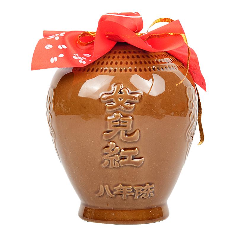 女儿红绍兴黄酒精品八年半干型绍兴黄酒1.5L单坛装黄酒老酒坛装酒