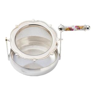 日本原装进口Minton明顿高档时尚茶漏镀金银取茶勺滤茶网漏滤茶器