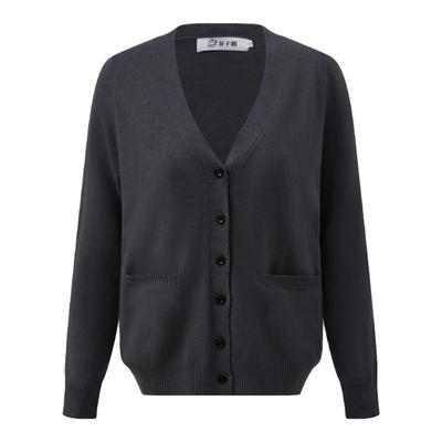 花千猪原创灰色JK毛衣开衫