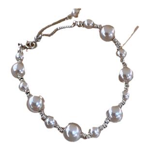 古里雅曼塔玫瑰色珍珠手链女2026年新款手串串珠轻奢小众精致手饰