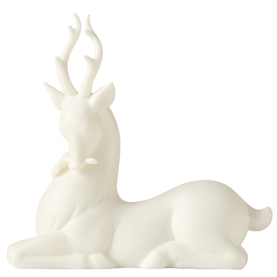 福鹿安康陶瓷鹿摆件家居客厅茶几桌面装饰工艺品办公室小鹿摆件