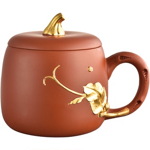 金陵金箔非遗特色贴金紫砂茶杯礼盒伴手礼送父亲老师客户毕业礼物