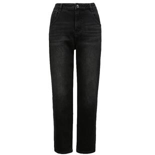 Vero Moda奥莱牛仔裤女2025秋冬新商场同款加绒加厚高腰百搭流行