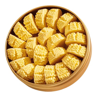 莎布蕾黄油小花曲奇198g金罐礼盒